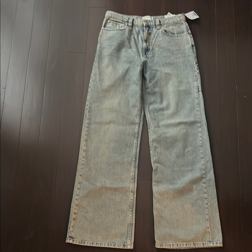 Free People NWT Light Blue Denim Tinsley Baggy Jeans